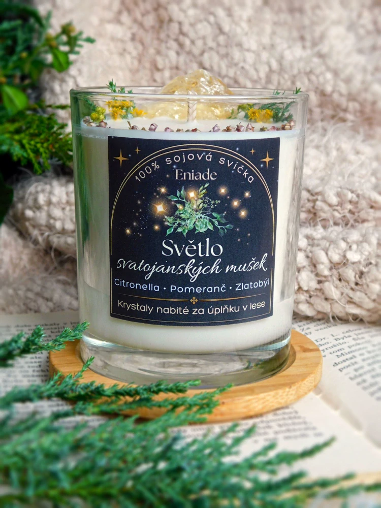 SVĚTLO SVATOJÁNSKÝCH MUŠEK - citronella, pomeranč, zlatobýl 200ml